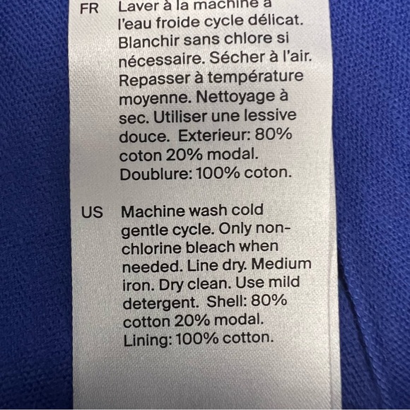 NWOT COS Royal Blue Women’s Corduroy Wide Leg Pants Size 10 - Picture 11 of 11